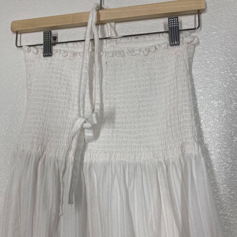 bandeau dress Beach M&S Collection Sun Dress 12 White Halter Bodice Tassel - Picture 10 of 12